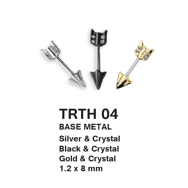 TRTH04 BARBELL WITH ARROW DESIGN