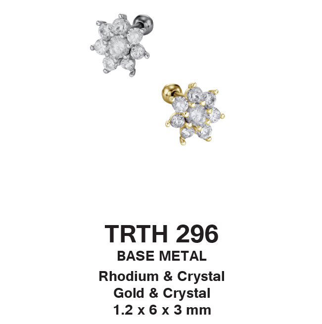 TRTH296 HELIX WITH FLOWER DESIGN