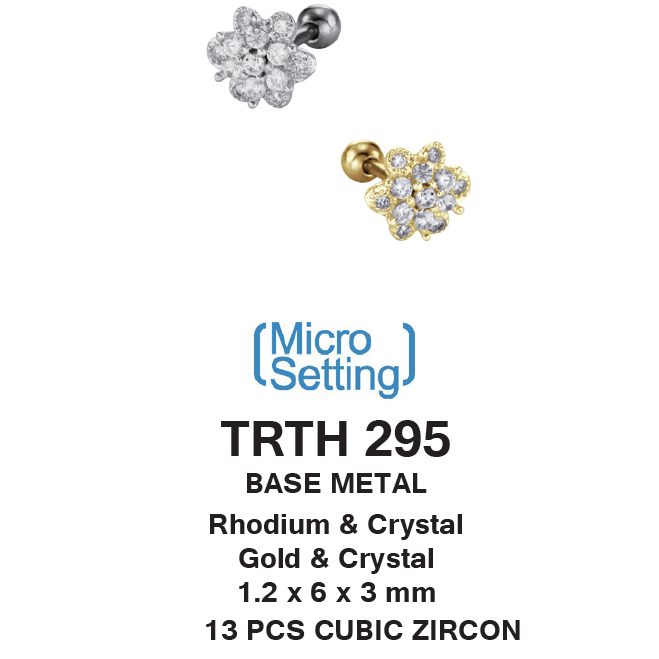 TRTH295 HELIX WITH FLOWER DESIGN