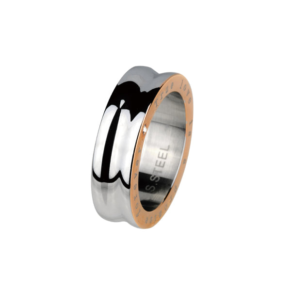 RSM01 STAINLESS STEEL RING PVD CZ