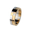 RSM03  STAINLESS STEEL RING PVD CZ