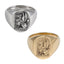 RSS1033 STAINLESS STEEL OVAL SIGNET RING