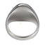 RSS1033 STAINLESS STEEL OVAL SIGNET RING