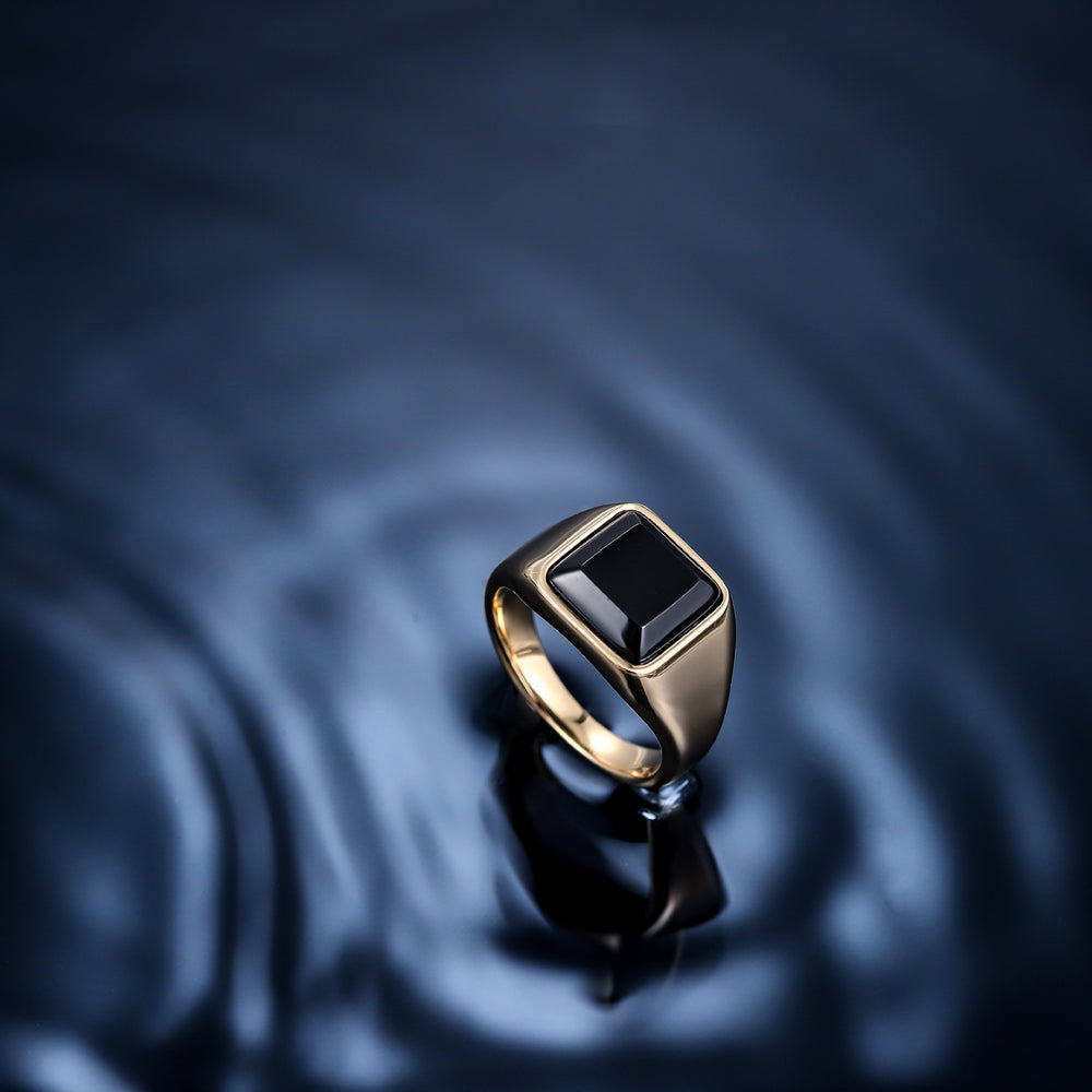 RSS1036 STAINLESS STEEL RING WITH NATURAL STONE AAB CO..