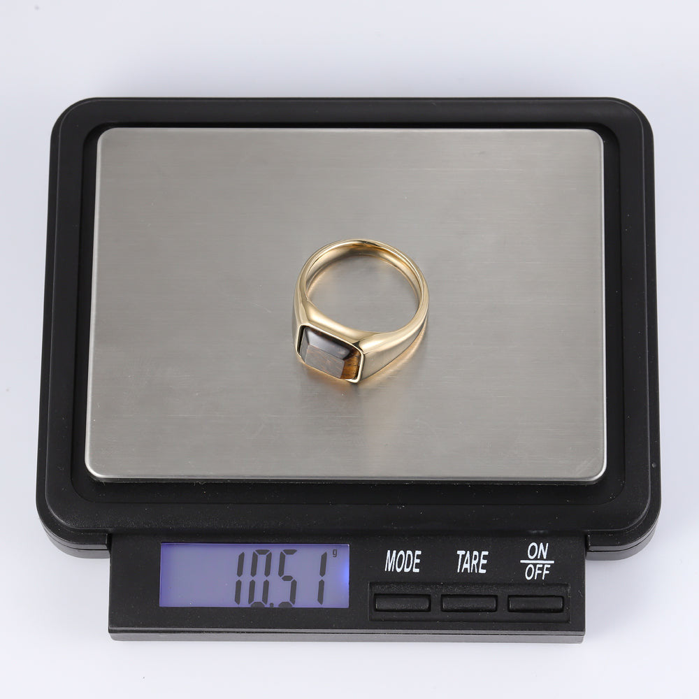 RSS1036 STAINLESS STEEL RING WITH NATURAL STONE AAB CO..
