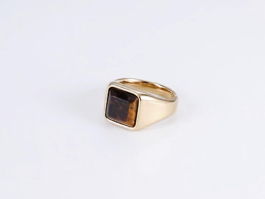RSS1036 STAINLESS STEEL RING WITH NATURAL STONE AAB CO..