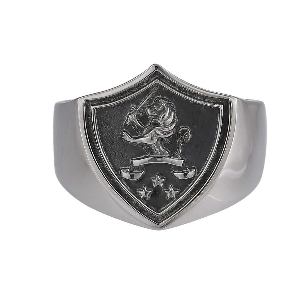 RSS1055 STAINLESS STEEL RING WITH LION AAB CO..