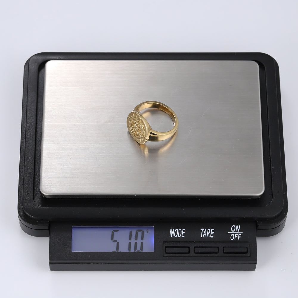 RSS1057 STAINLESS STEEL COMPASS RING