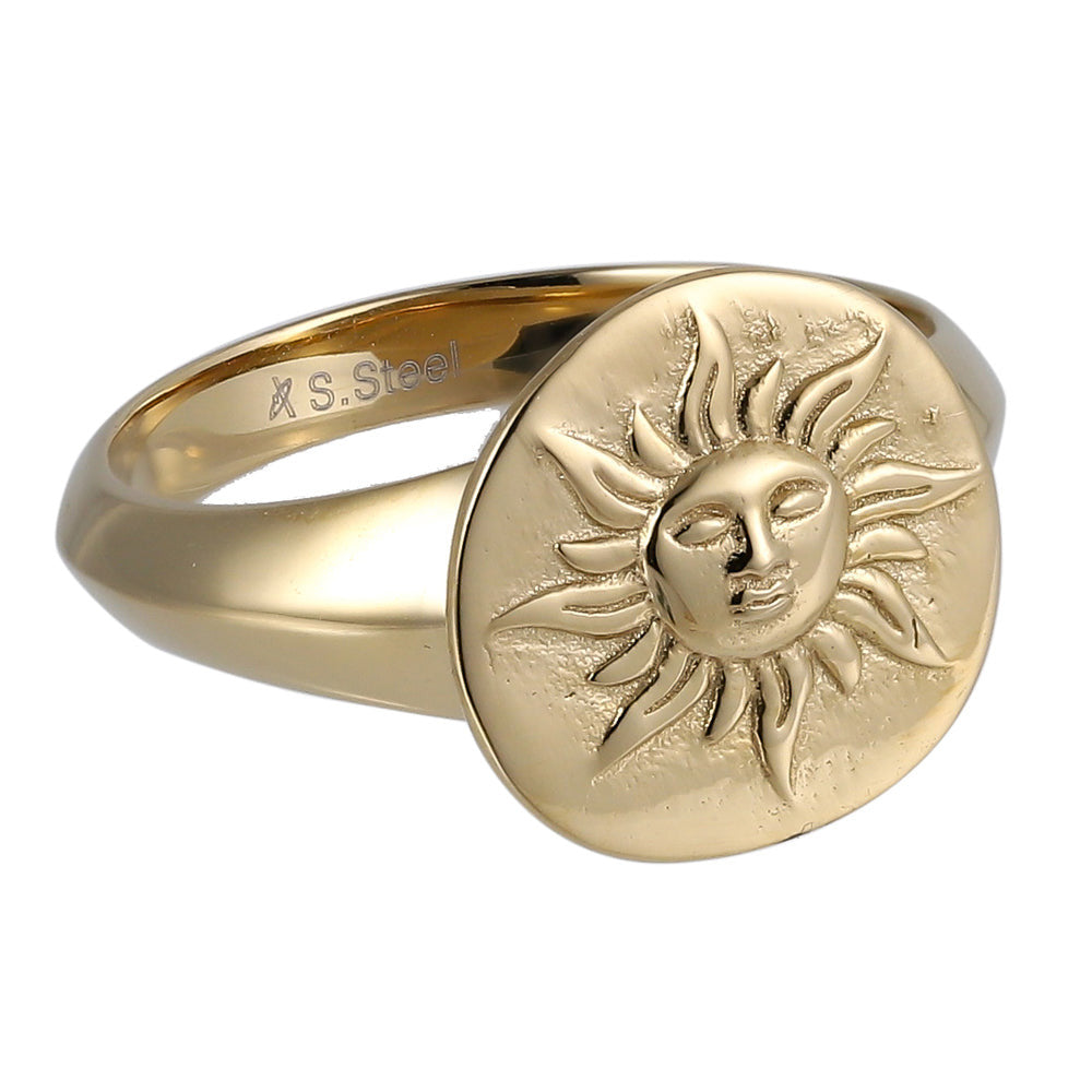 RSS1058 STAINLESS STEEL RING WITH SUN AAB CO..