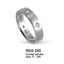 RSS240  STAINLESS STEEL RING CZ