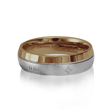 RSS415 STAINLESS STEEL RING PVD CZ AAB CO..