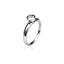 RSS464 STAINLESS STEELTEEL RING W/ SWARVOSKI