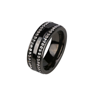 RSS535  STAINLESS STEEL RING WITH FOIL STONE AAB CO..
