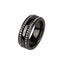 RSS535  STAINLESS STEEL RING WITH FOIL STONE AAB CO..