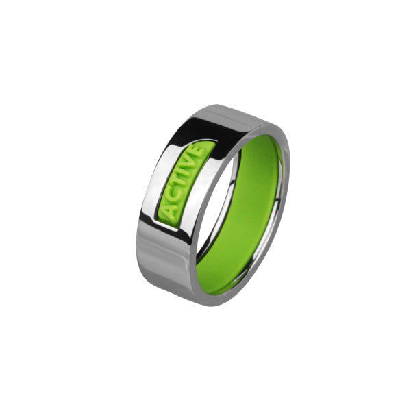 RSS550  STAINLESS STEEL RING PVD WITH SILICONE AAB CO..