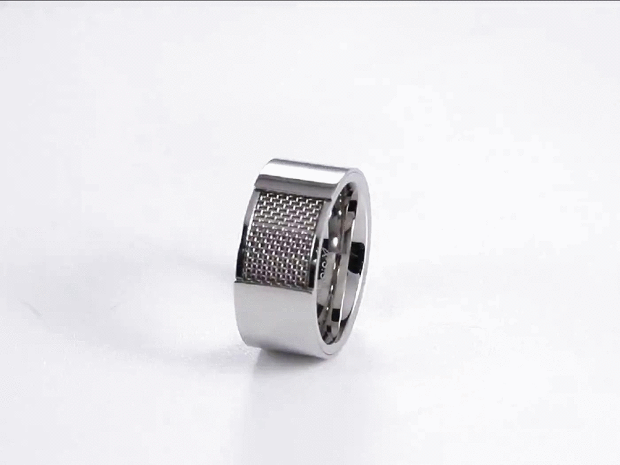 RSSM02 STAINLESS STEEL RING WITH MESH