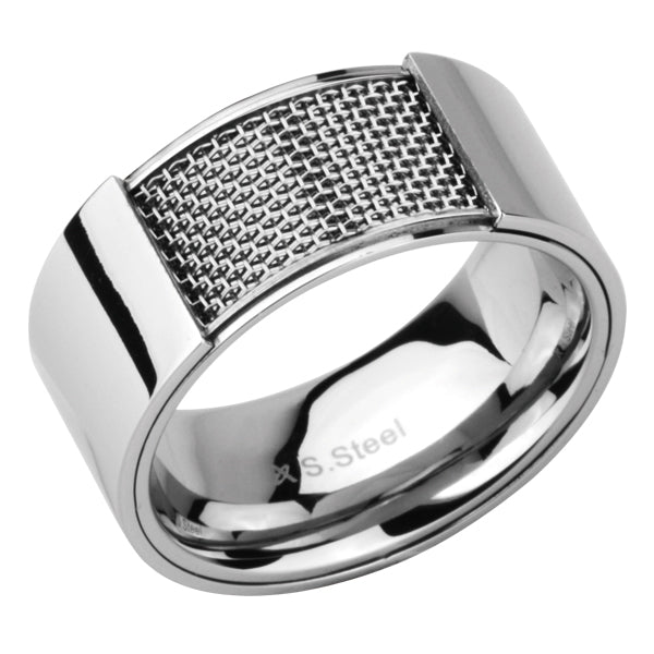 RSSM02 STAINLESS STEEL RING WITH MESH