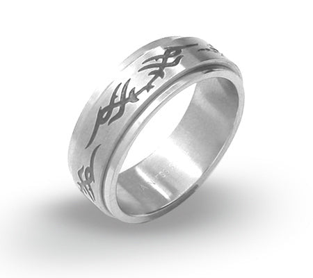 SSRSP03 STAINLESS STEEL RING WITH PVD AAB CO..