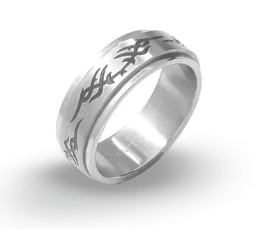 SSRSP03 STAINLESS STEEL RING WITH PVD AAB CO..