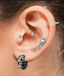 ESH30  STAINLESS STEEL EARRING PVD AAB CO..