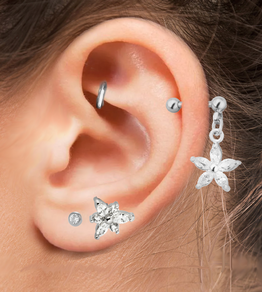 TRTH110 HELIX WITH FLOWER DESIGN