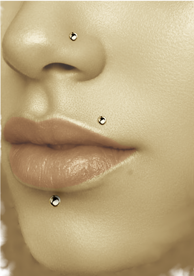 BBNPG3 NOSE STUD WITH STEEL BALL
