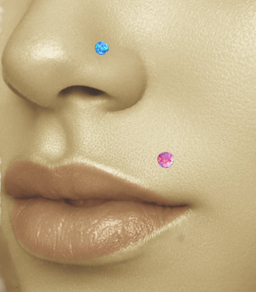 JBNS05 NOSE STUD WITH OPAL DESIGN AAB CO..