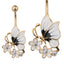 belly bars, body jewelry, flower, banana with butterfly