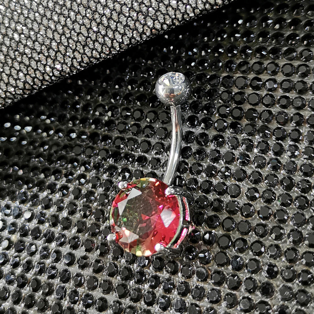 TBPN419 BANANA WITH ROUND GLASS STONE AAB CO..
