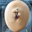 TBPN419 BANANA WITH ROUND GLASS STONE AAB CO..