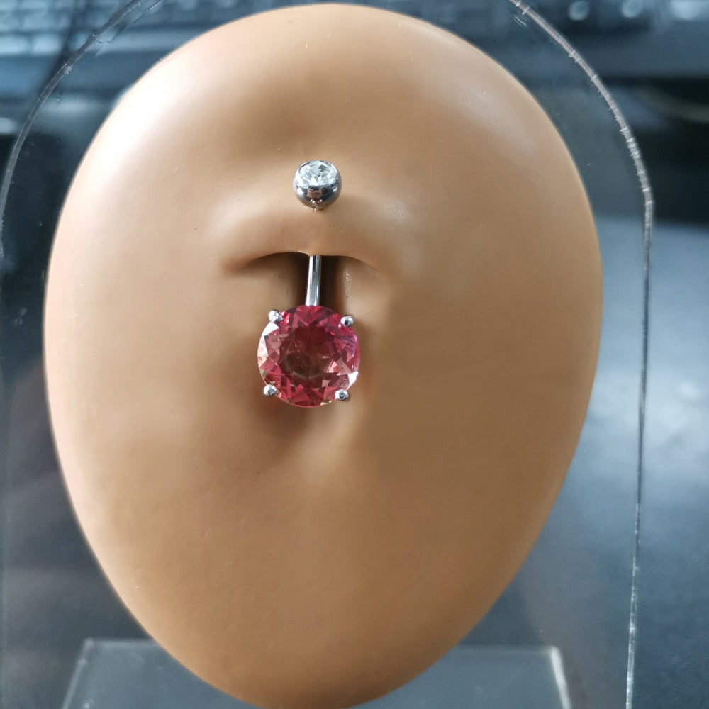 TBPN419 BANANA WITH ROUND GLASS STONE AAB CO..