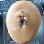 TBPN419 BANANA WITH ROUND GLASS STONE AAB CO..