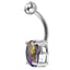 TBPN419 BANANA WITH ROUND GLASS STONE AAB CO..