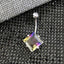 TBPN420 BANANA WITH SQUARE GLASS STONE AAB CO..