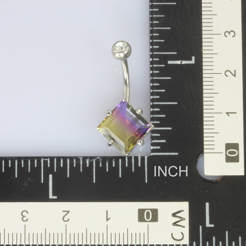 TBPN420 BANANA WITH SQUARE GLASS STONE AAB CO..