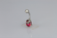 TBPN421 BANANA WITH PEAR SHAPE GLASS STONE