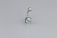 TBPN423 BANANA WITH EVIL EYE GLASS STONE AAB CO..