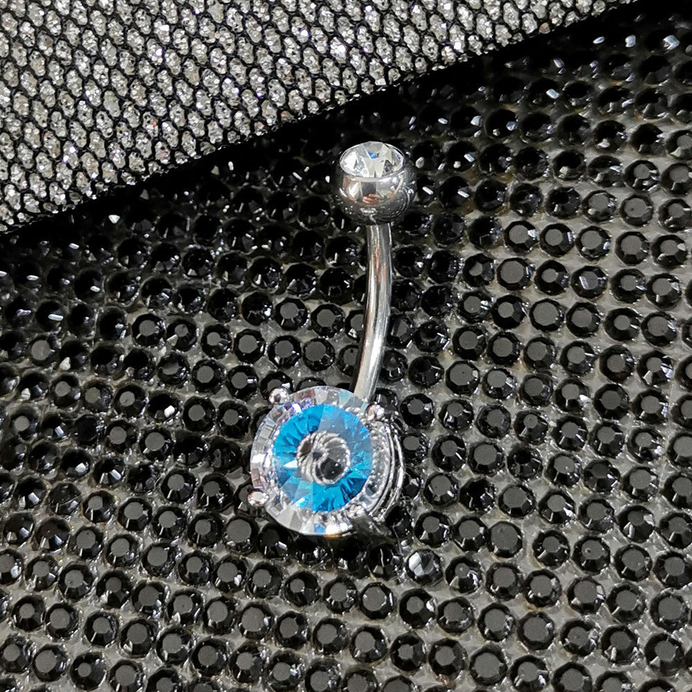 TBPN423 BANANA WITH EVIL EYE GLASS STONE AAB CO..