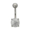TBPN424 BANANA WITH ROUND CZ