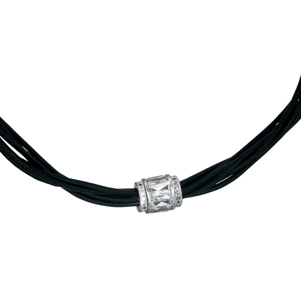 TNS04  BASE METAL NECKLACE WITH STAINLESS STEEL