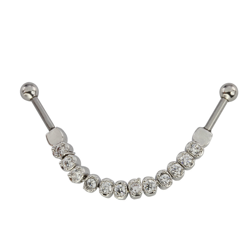 TRDT09 INDUSTRIAL BARBELL WITH ROUND STONE AAB CO..