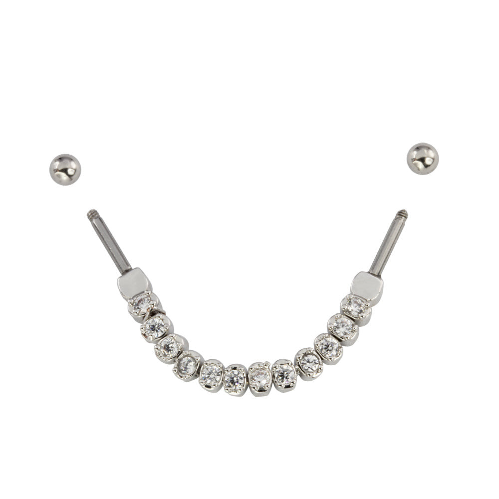 TRDT09 INDUSTRIAL BARBELL WITH ROUND STONE AAB CO..