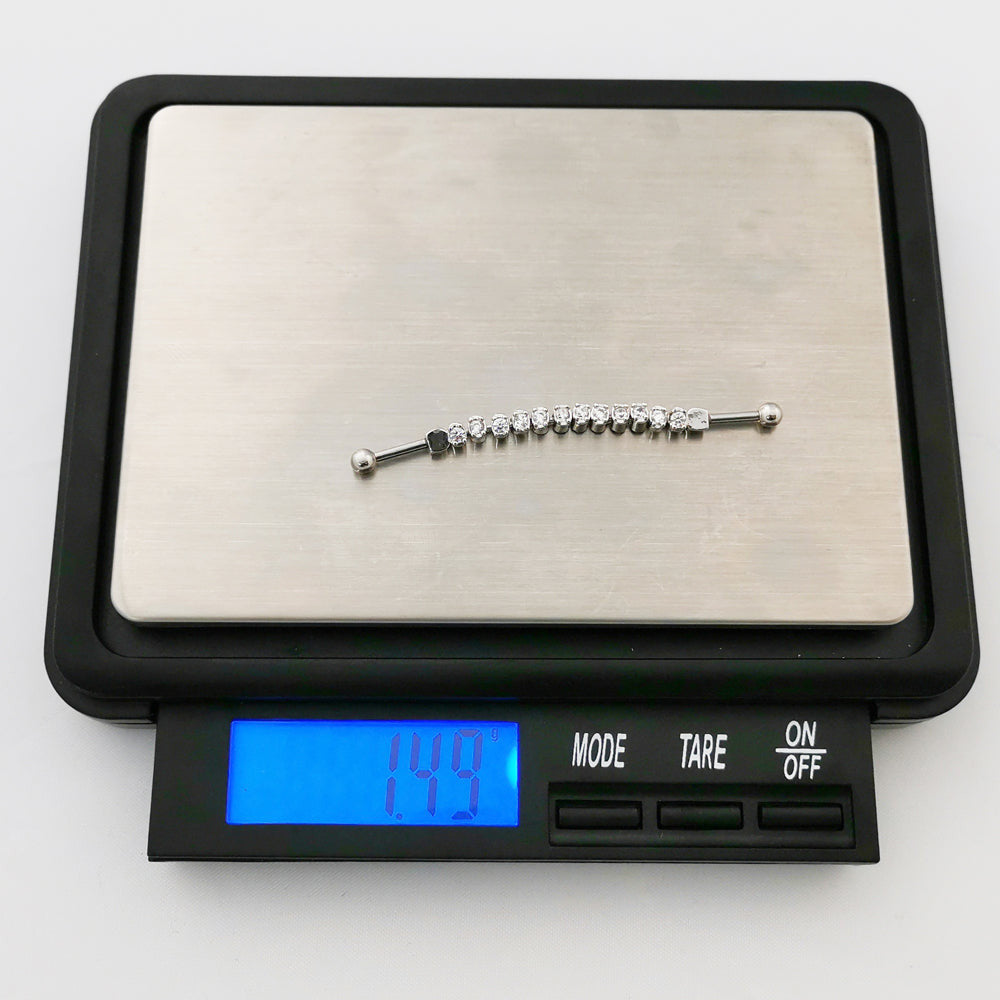 TRDT09 INDUSTRIAL BARBELL WITH ROUND STONE AAB CO..
