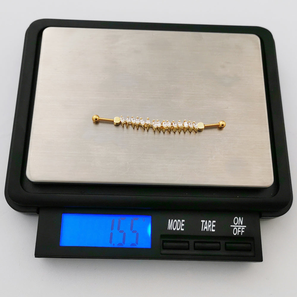TRDT10 INDUSTRIAL BARBELL WITH CHAIN STONE AAB CO..
