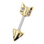 TRTH04 BARBELL WITH ARROW DESIGN
