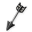 TRTH04 BARBELL WITH ARROW DESIGN