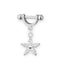 TRTH10 BARBELL WITH FLOWER DESIGN