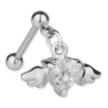 TRTH11 BARBELL WIRE WITH HEART DESIGN AAB CO..