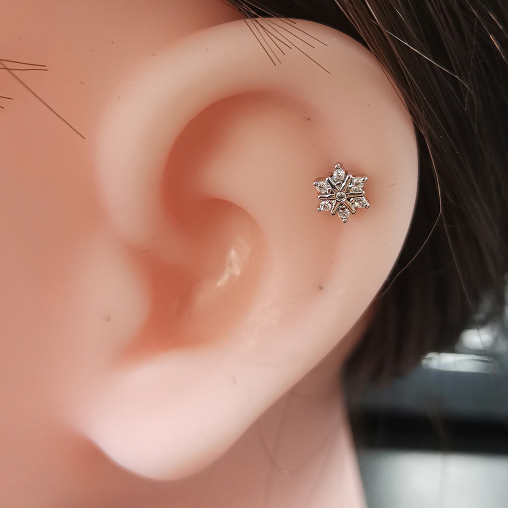 TRTH136 HELIX WITH FLOWER DESIGN