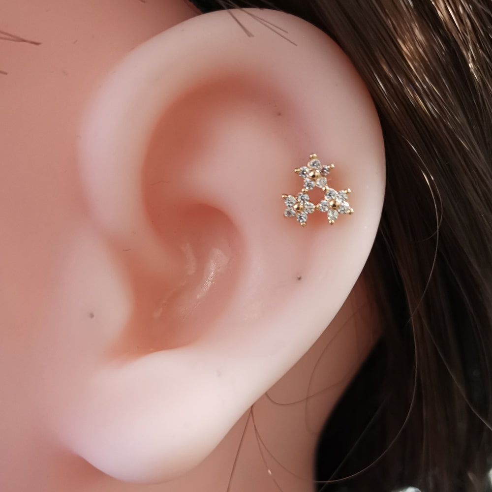 TRTH142 HELIX WITH FLOWER DESIGN
